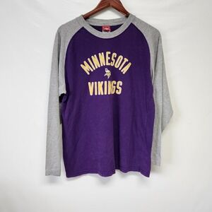 NFL Minnesota Vikings Vintage XL Raglan T Shirt Team Apparel Y2K